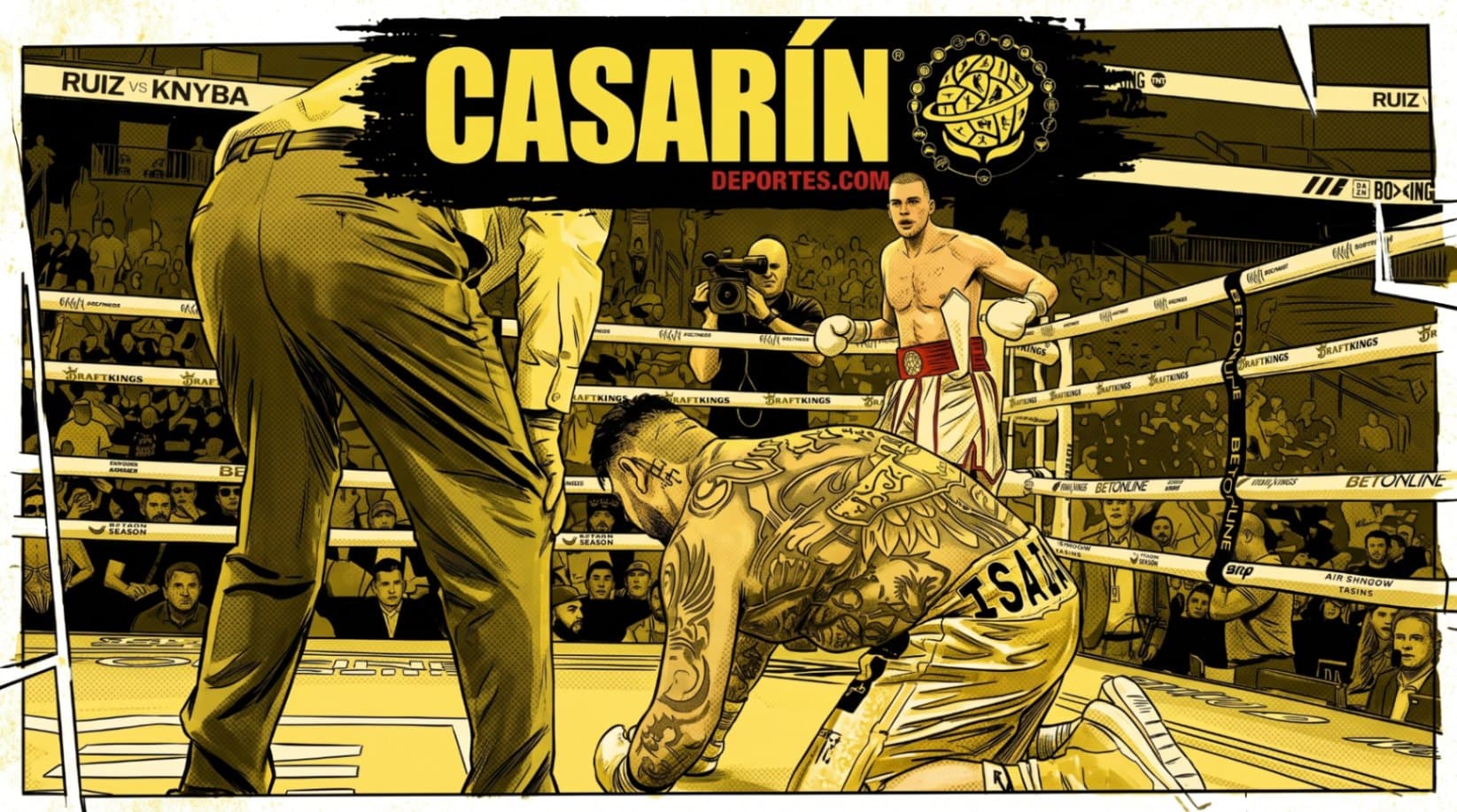 Andy Ruiz cae en su regreso: Knyba lo manda a la lona y pone en duda su última carrera por el título