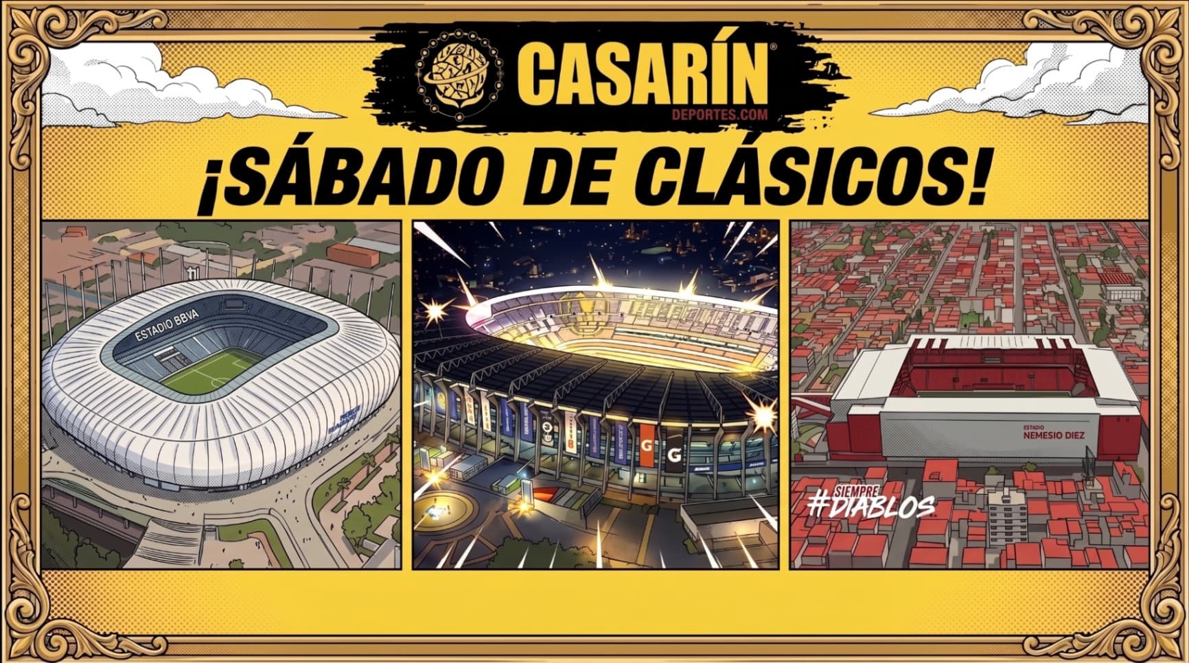 Toluca-Atlas, Clásico Regio y Clásico Joven acaparan el sábado