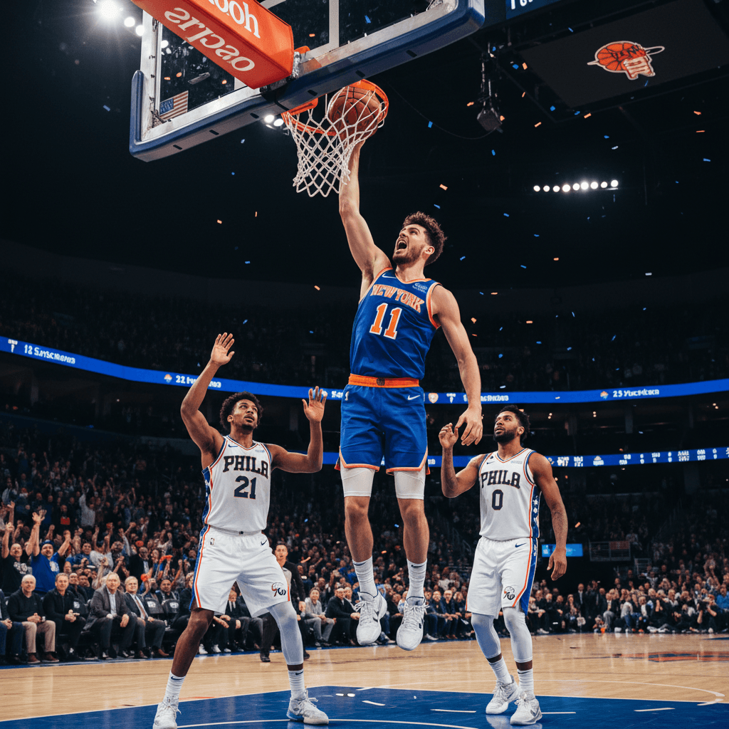 Brunson lidera a los Knicks a una ventaja de 3-0 sobre los 76ers