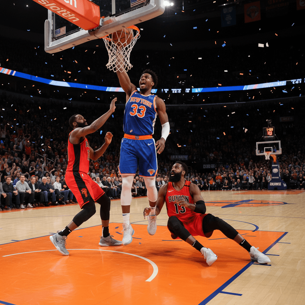 Knicks sorprenden y atacan a Harden para iniciar remontada