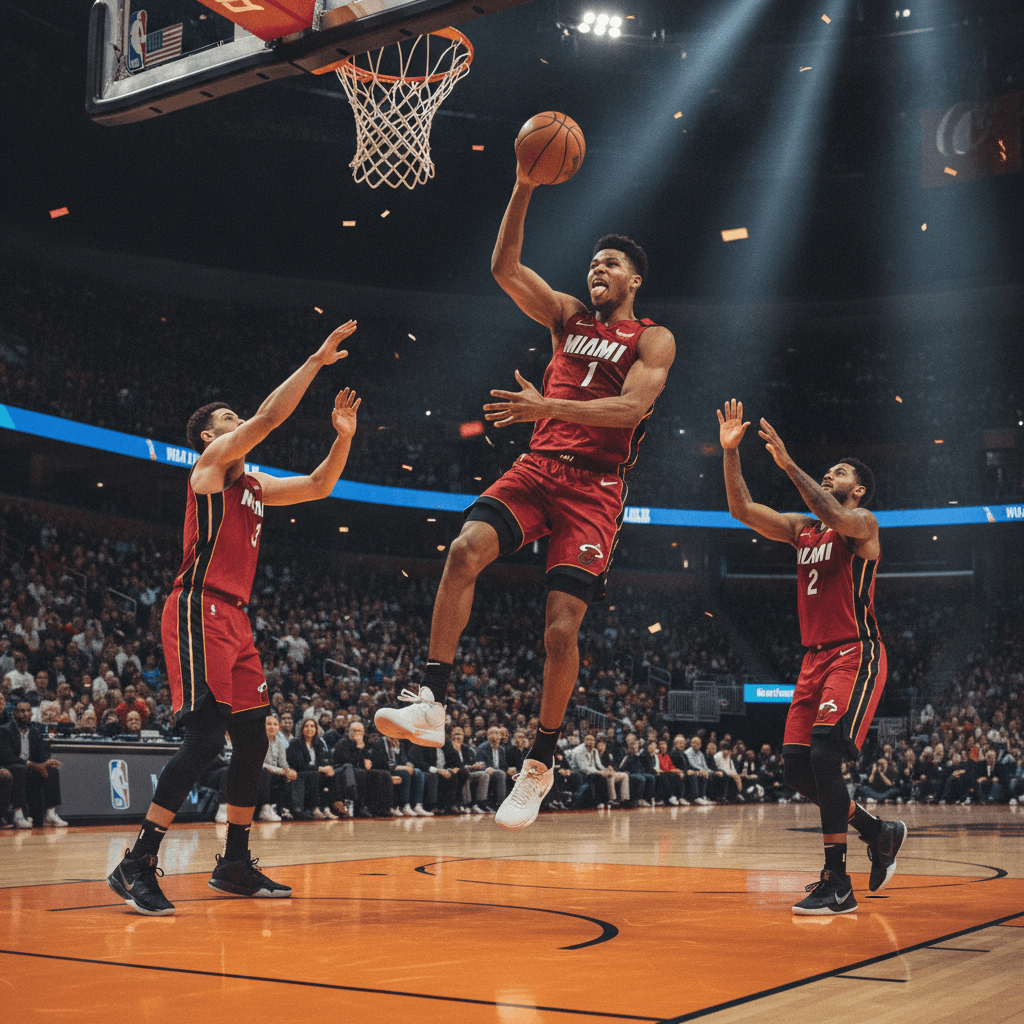 Giannis dispuesto a todo para ganar con los Heat