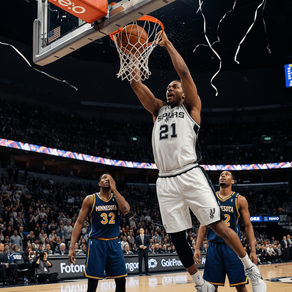Spurs aplastan a Wolves con victoria histórica en playoffs