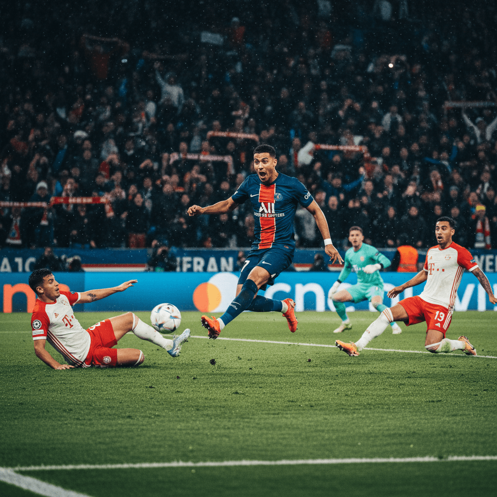 Golazo de Luis Díaz destaca en el emocionante PSG-Bayern