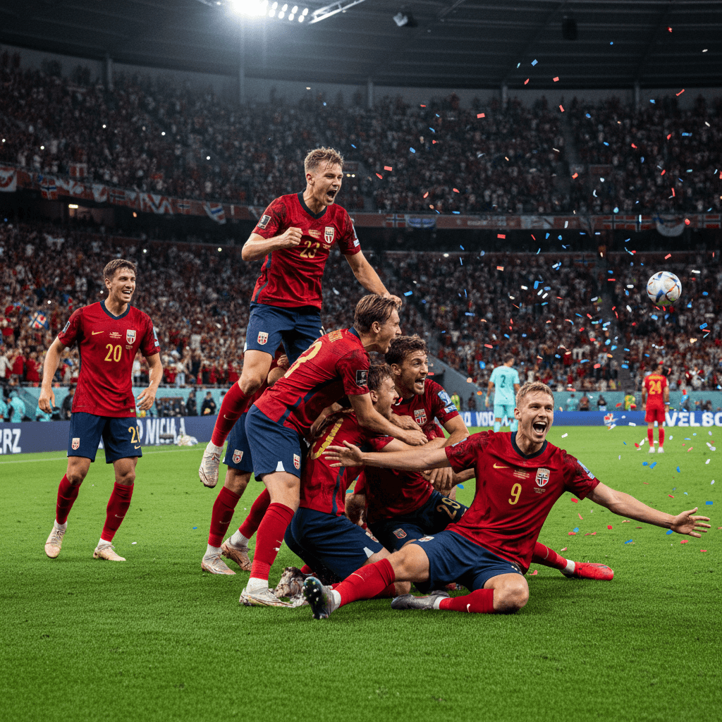 Noruega brilla sin Haaland y Odegaard en una actuación destacada