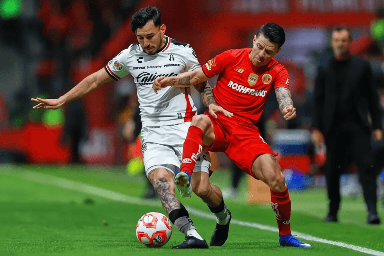 Golazos, postes y empate en juegazo entre Toluca y Atlas  