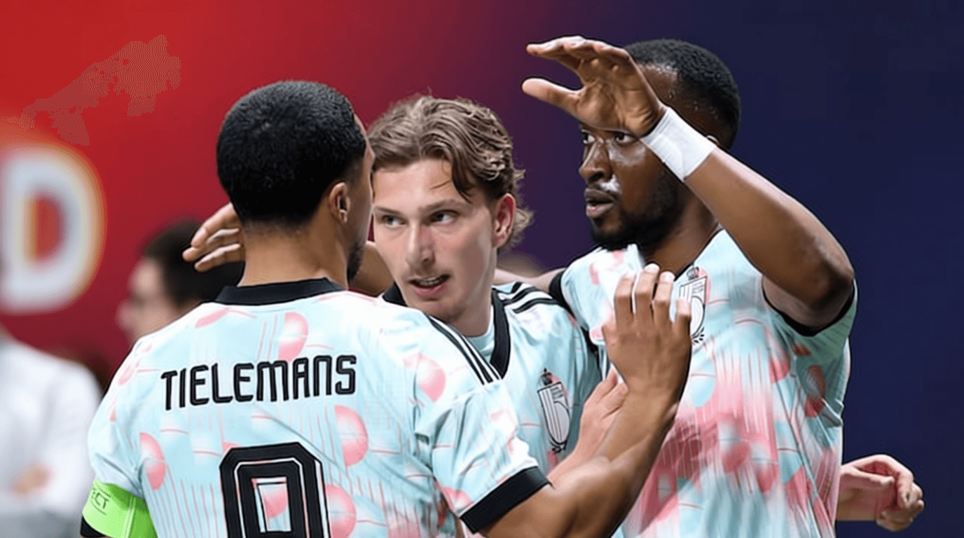 Bélgica goleó a Estados Unidos 5-2 antes del Mundial