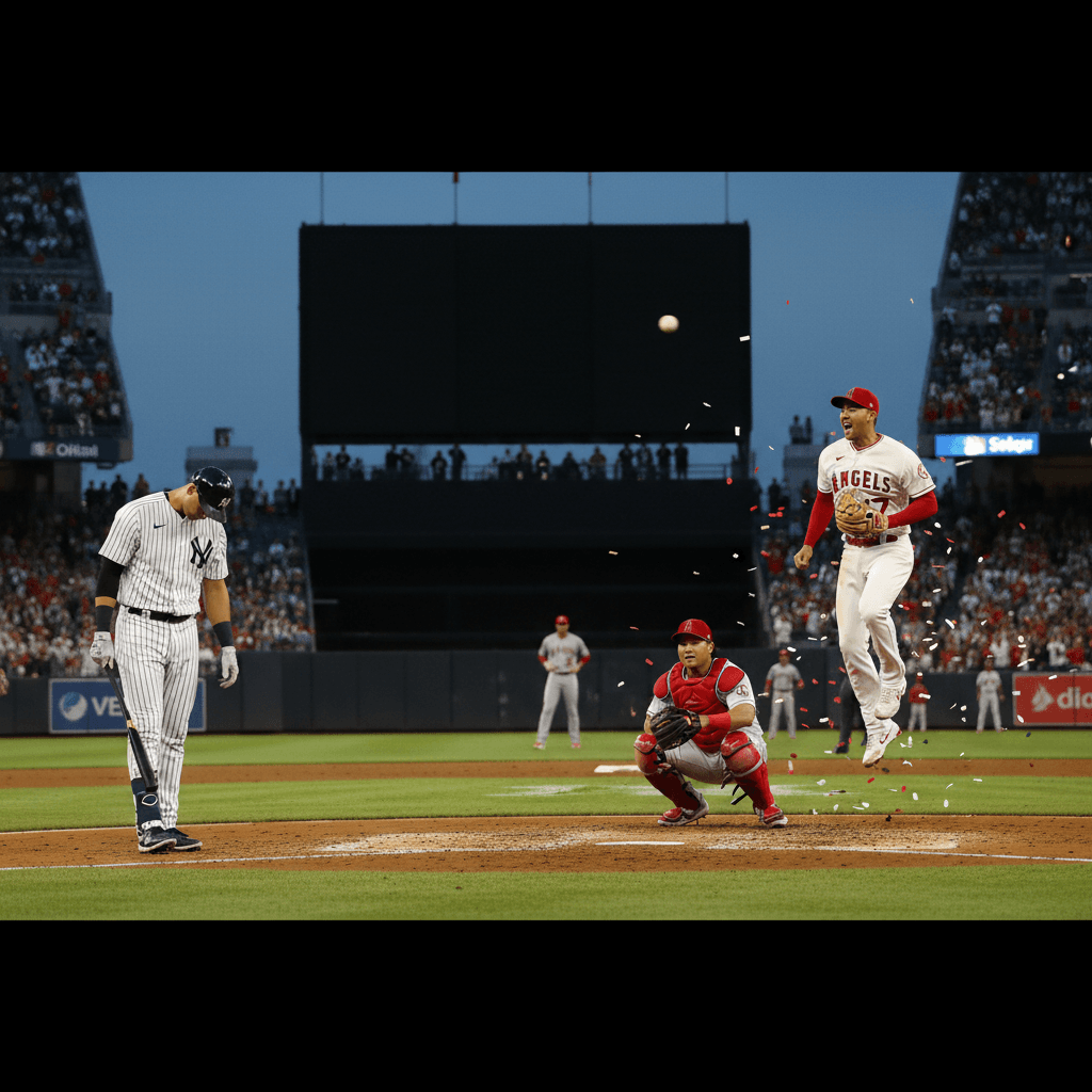 Yankees caen 7-1 ante Angels tras explosión ofensiva previa