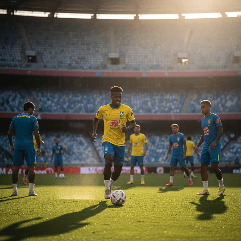 Alivio en el Madrid: Vinicius vuelve a entrenar con Brasil