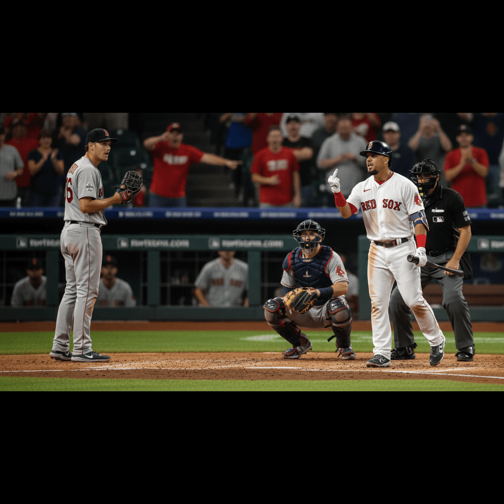 Jarren Duran responde a fan con gesto obsceno tras insulto